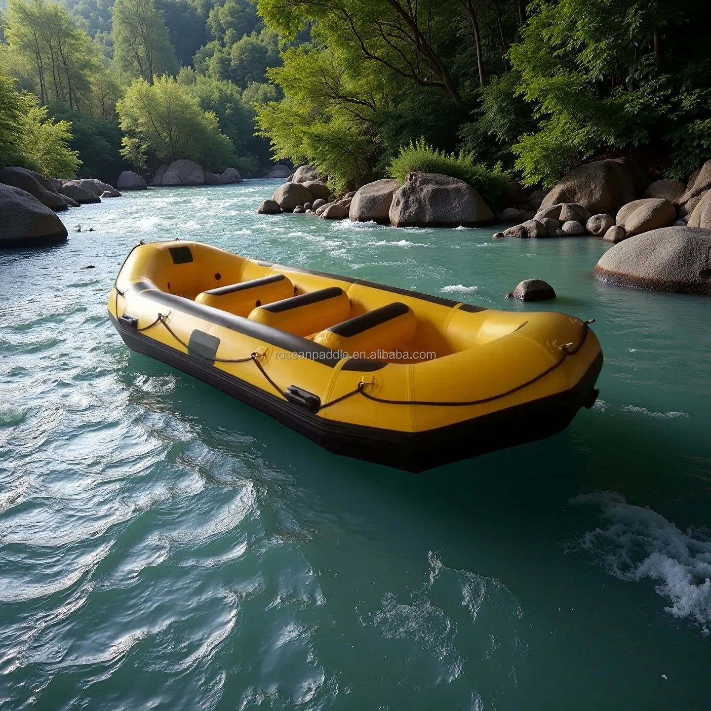 Hot Sale Inflatable Packraft Inflatable White Water Raft/Rafting Boat With Inflatable Floor