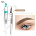 Skylark Waterproof Quad Liquid Eyebrow with Excellent Color Retention Multicolor Plastic Material All-Season Makeup Product