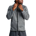 Men's Winter Solid Fleece Hoodies Polyester/Cotton Zipped Pocket Quick-drying Breathable Windproof Casual Outdoor Jackets