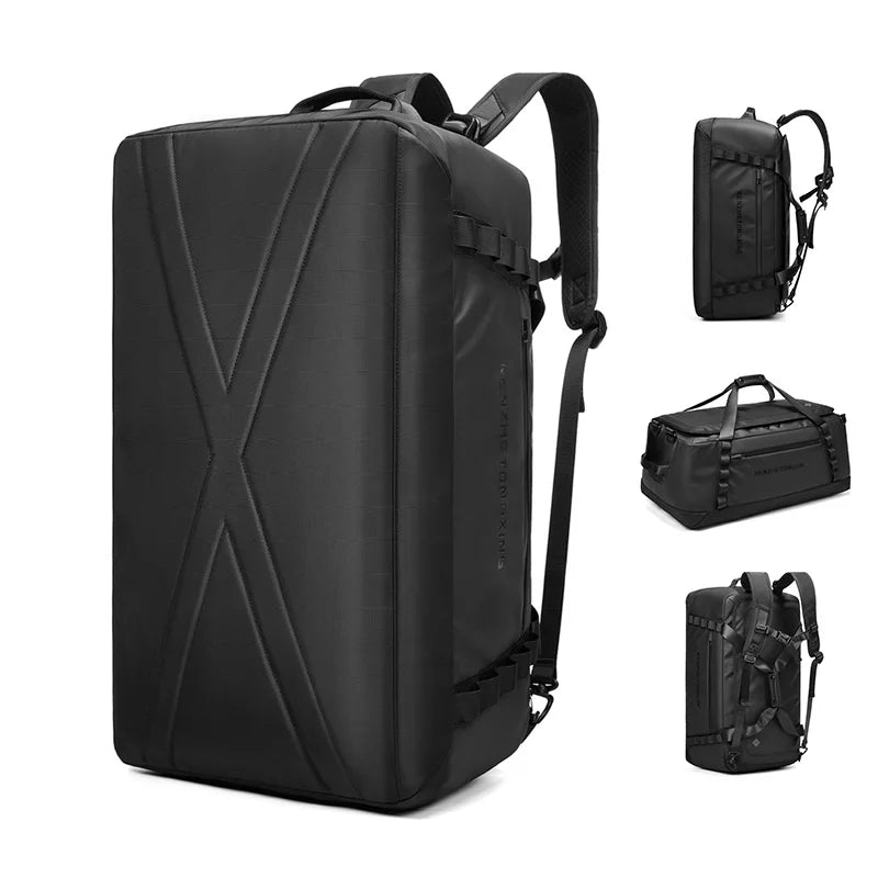 53L Convertible Travel Duffel/Backpack Sport Style Carry-on Size for Airplane Travel with Zipper Closure Everyday Use Laptop Bag