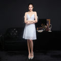 18610# Women New Fancy Beaded Short Party Fairy Banquet Evening Dress