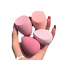 4pcs Wet/Dry Combined Beauty Cosmetic Ball Foundation Powder Puff Bevel Cut Make Sponge Tools Convenient Powder Makeup Sponge