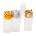 Kitchen Sauce Bottles Mini 3ml Food Grade Dressing Bottle with Dropper White Sauce Bottle Cute Animal