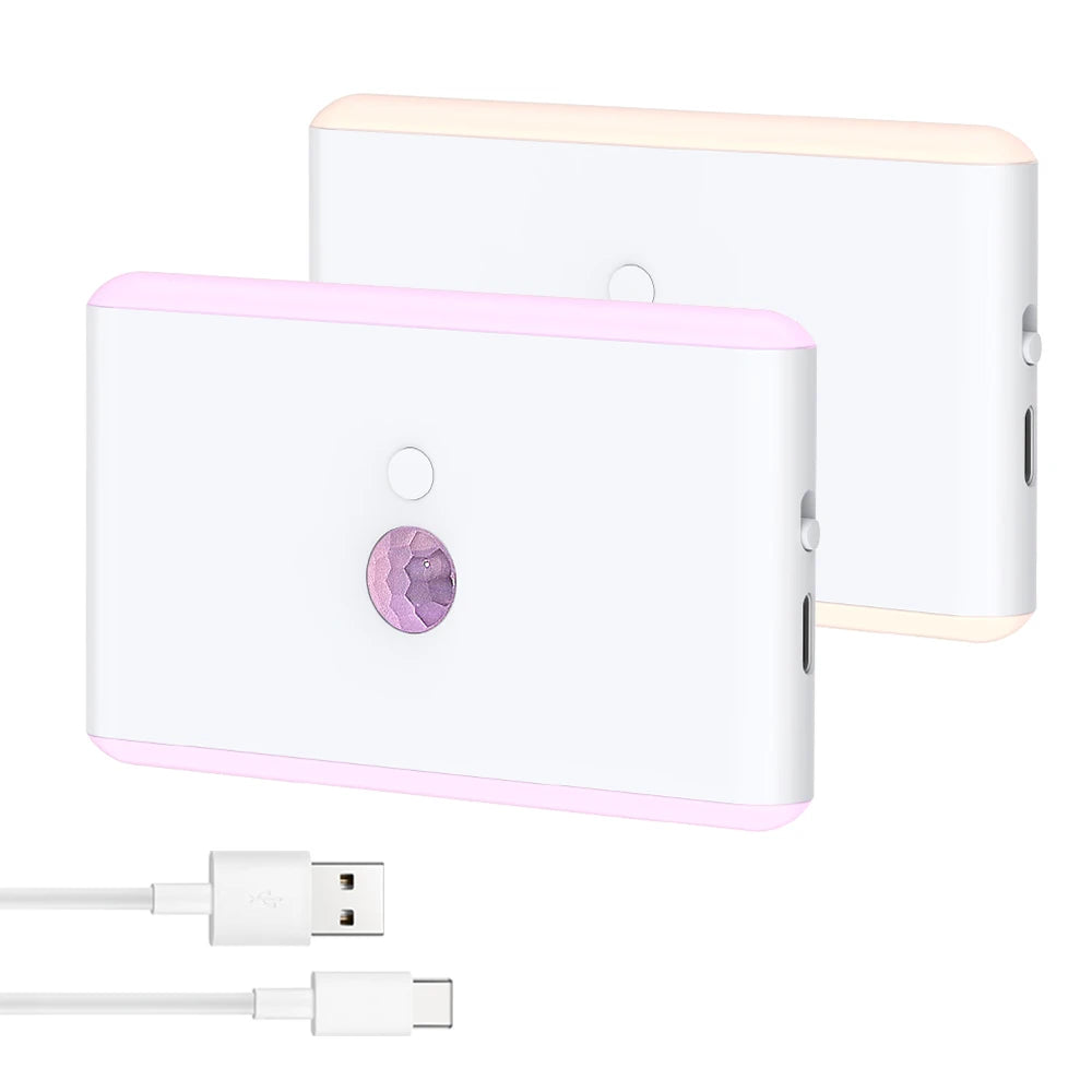Intelligent Human Body Sensing LED Charging Night Light with Motion Sensor Suitable for Corridors Bedrooms and Stairs