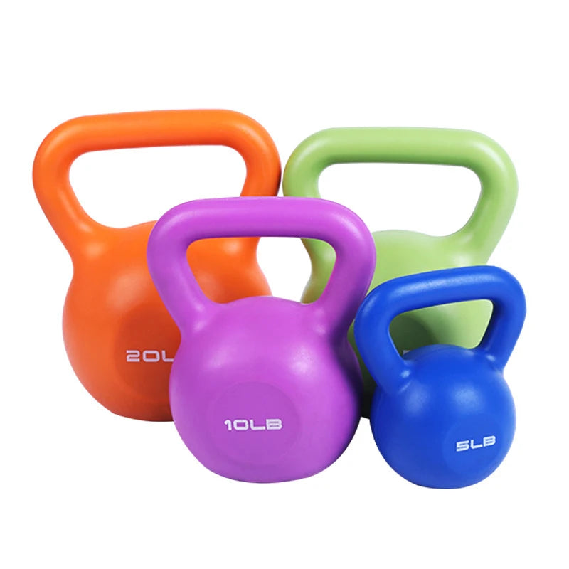 Custom 5lb 10lb 15lb Kettlebell Set Adjustable Plastic Kettlebell Set Fitness Equipment Sport Kettlebell for Women