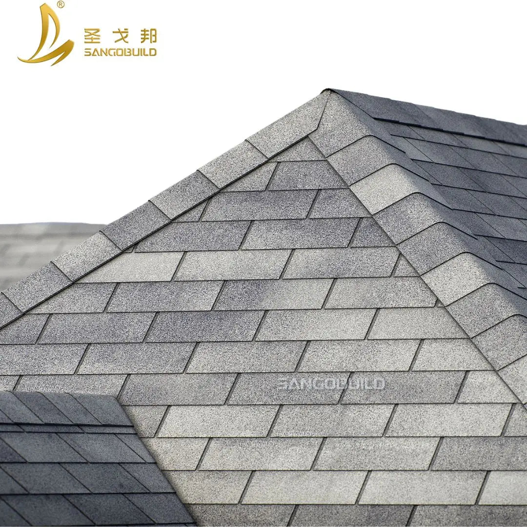 Construction Roofing Materials Modern Waterproof Anti-algae 20 Years Warranty Machine Made 3 Tab Asphalt Shingle for Thailand