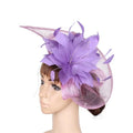 Fashion Hair Comb Costume Party Hair Accessories Elegant Feather Fascinator TopHats Headdress Kentuchy Derby Church Ascot Hats