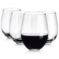 18.5oz Egg-shaped Shot Tumbler Crystal Glass Drinking Cups Stemless Red Wine Glasses