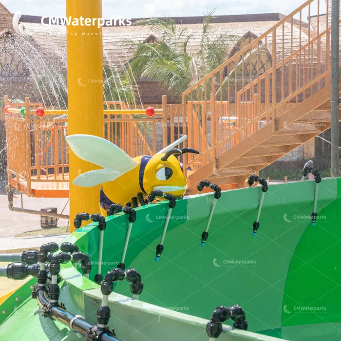 Professional Customization Water Park Fiberglass Water House Aqua Tower for Outdoor Playground Slide