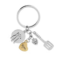 Father's Day Mother's Day Gift Mom Dad Metal Key Chains Wrench Hammer Screwdriver Kitchenware Cookware Charm Bag Car Key Chain