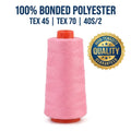 High Tenacity 100% Polyester Bonded Thread Manja Tex 45 Tex 70 40s 2 Sewing Thread for Cutting Garment Neating