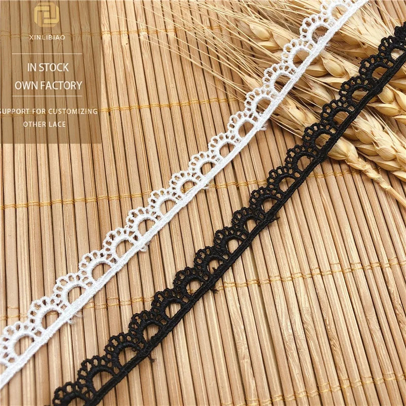 Lace Water Soluble Polyester Silk Dogtooth Embroidery Single Side Panties Small Trim Home Soft Accessories Lace Dogtooth Trim