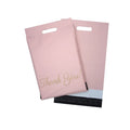 Custom D2W Compostable Courier Bags for Clothing Dresses logo Biodegradable Plastic Thank You Poly Mailer Bag With Handle