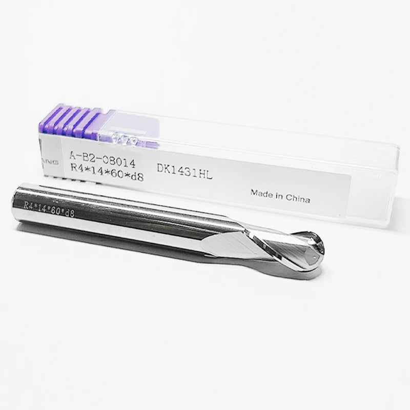 2 Flutes Ball Nose Carbide End Mills Customizable ODM/OEM Aluminium Milling Cutters for Cutting Tools
