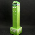 Hook-Equipped Foldable Portable Modern Corrugated Cardboard Display Stand | Retail Hanging Solutions with Corner Shelves