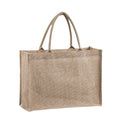 Laminated Interior Blank DIY Art Crafts for Wedding Bridesmaid Bachelorette Party Jute Burlap Grocery Beach Shopping Bag