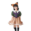 Cutie Girls Anime Costume Dress 100-120 Zootopia Nick Fox Dress Animal Costume Girls Game Role-playing Uniform