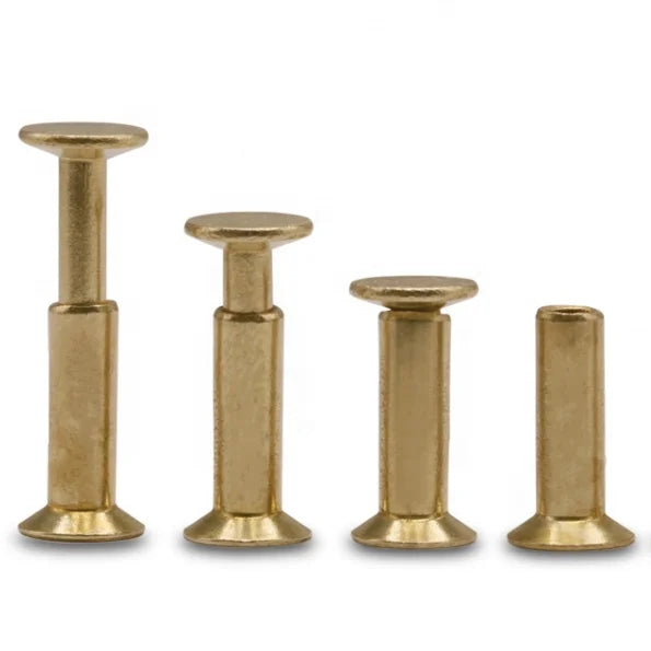 China Manufacturer's Semi Tubular Brass Rivets Hollow Rivets for Bus & Truck Brake Lining Knife Handle Knife Handle Rivets
