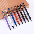 SHULI Promotional Custom 2 in 1 Capacitive Multi Function Ball Pen Soft Touch Screen Rubberized Logo Tablet Metal Stylus Pen