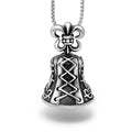 Holiday Spirit Cross Heart Jingle Bell Necklace 316L Stainless Steel Fine Pendants & Charms Christmas Gift for Men and Women