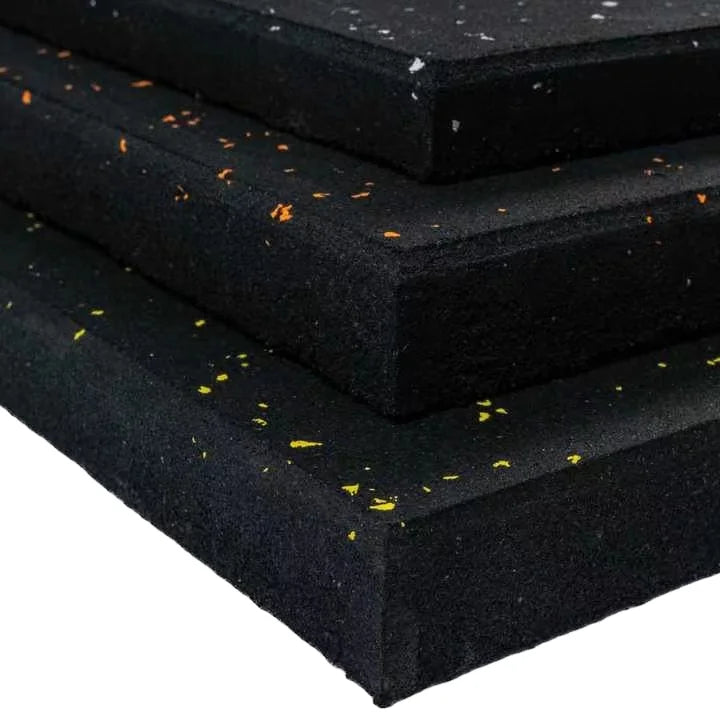Home Gym Anti-Slip 500*500*20mm Silent Rubber Floor Mat Eco-Friendly Protective Flooring