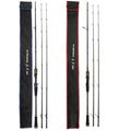 1.98m 2.1m 2.4m Double Pole Spinning Casting Rod Ultra Light M/MH Power Carbon Fiber Saltwater Fishing Rod
