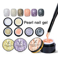 JTING 6 Colors Sparkling Effect Pearl Nail Gel Polish Uv Gel 5ml OEM Free Design Private Brand logo