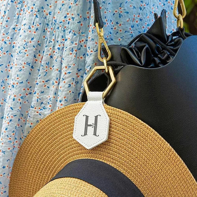 Magnetic Braided Hat Holder for Bag Backpack Tote Laser Engraved Leather Hat Clip for Travelling