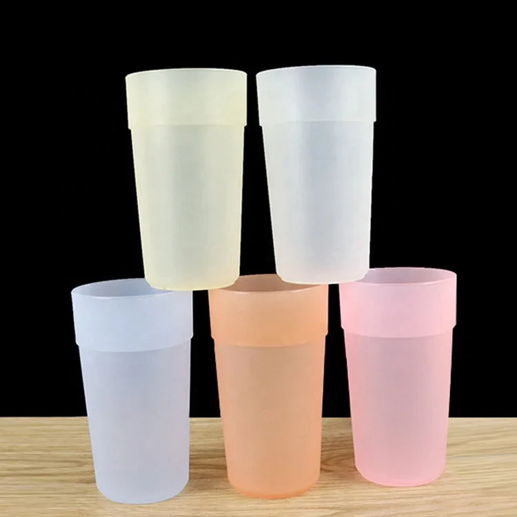 420ML  Unbreakable Custom Stadium Cups BPA Free Thicken Plastic Frosted Cup Drinking Cups