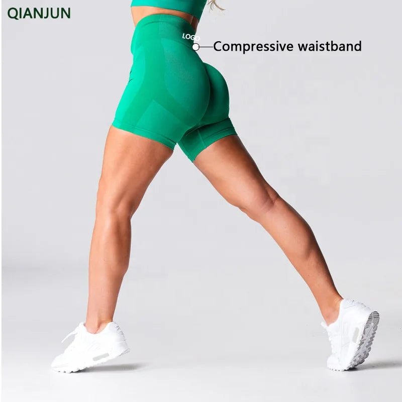 Wholesale Cation Women's Gym Shorts High Waist Seamless  Fitness Yoga Workout Sports Short Leggings
