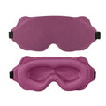 Custom Logo and Design Women Men Cotton Super Soft Light Blocking Luxury 3D Knit Sleep Eye Mask with Elastic Knit Strap