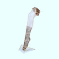 Women's Custom Printed Transparent Summer Stockings Fashion Knitted Pantyhose Tights with Letters Design