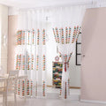 Innermor Finished Tulle Screen Curtain Color String Dried Leaves Embroidered 100% Polyester European-American Style Living Room