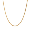 Fashion Gold Plated Chain Jewelry Gift Stainless Steel Necklace Personality 2mm Twist Chain Necklace for Women Girls