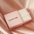 Custom Logo High Quality Beige Cardboard Jewelry Drawer Boxes for Necklaces and Earrings Premium Packaging Solution