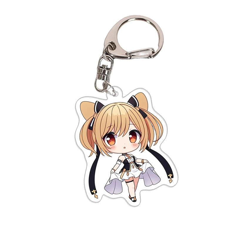 Design Transparent Keychains Printing Charm Keyring Acrylic Charms Keychain Anime Keychain Custom