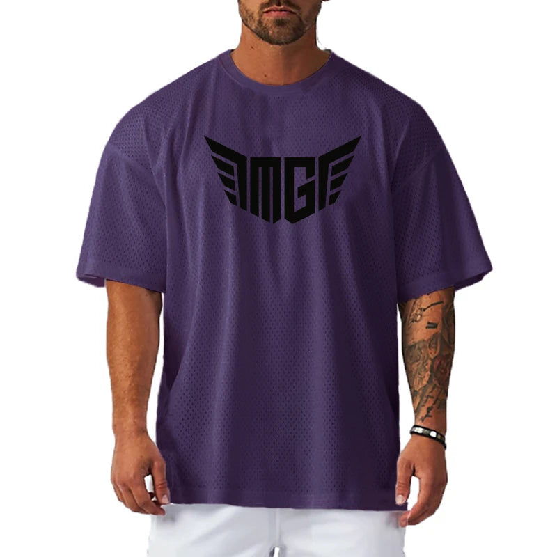 Custom logo Private Label Plain Oversized T-shirts Sport Men Ulter Light Short Sleeve Polyester t Shirt