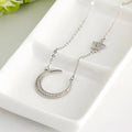 New Arrivals 925 Sterling Silver Crystal Star Necklaces Pendant Hot Sale Pure Silver Jewelry for Women