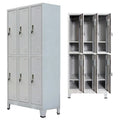 Customized 6 Door Steel Storage Locker Gym School Office Staff Metal Changing Room Storage Locker