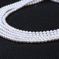 Wholesale 5.5-6.0mm Round White Chinese Akoya Pearl Loose Strand Necklace