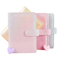 STOCK A6 PU Leather Loose Leaf Personal Budget Binders Planner Notebook Binder Set with Magnetic Buckle Closure
