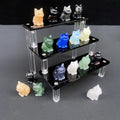 Wholesale Natural Crystal Cat Figurine Engraved Carved Fashion Trend Statue for Gift and Home Crystal Decoration MegaBDM