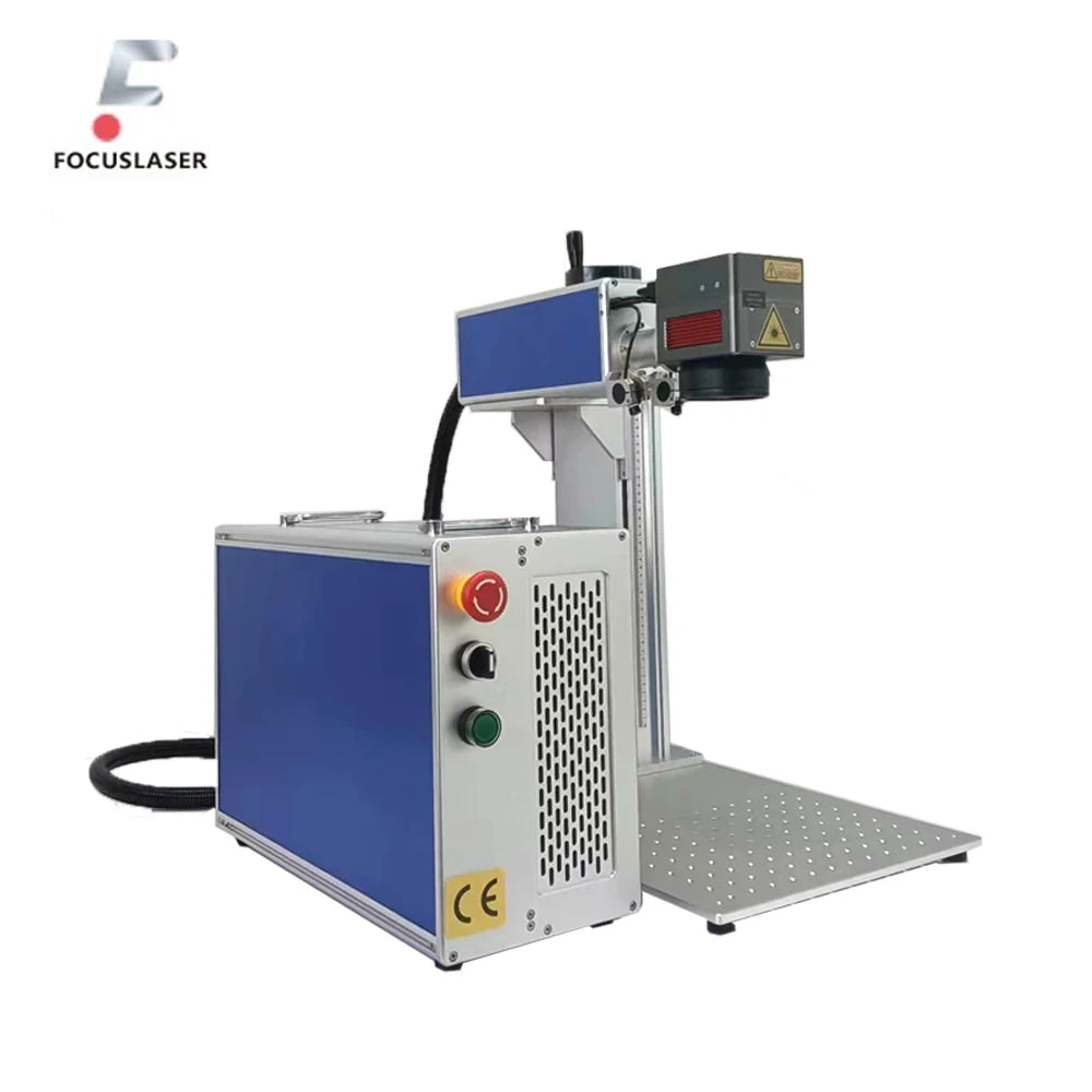 Focuslaser 60W Raycus JPT Fiber Laser Engraving Machine 20W 30W 50W Fiber Laser Marking Machine for Metal Engraver