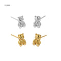 FUAMAY Fashion Cute Animal Gummy Bear Stud Earrings Sterling Silver Aretes Mujer for Anniversary Gifts
