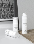 5ml 10ml 15ml Lotion Bottle With Pump Round Body Airless All White  Container with clear Cap in Stock