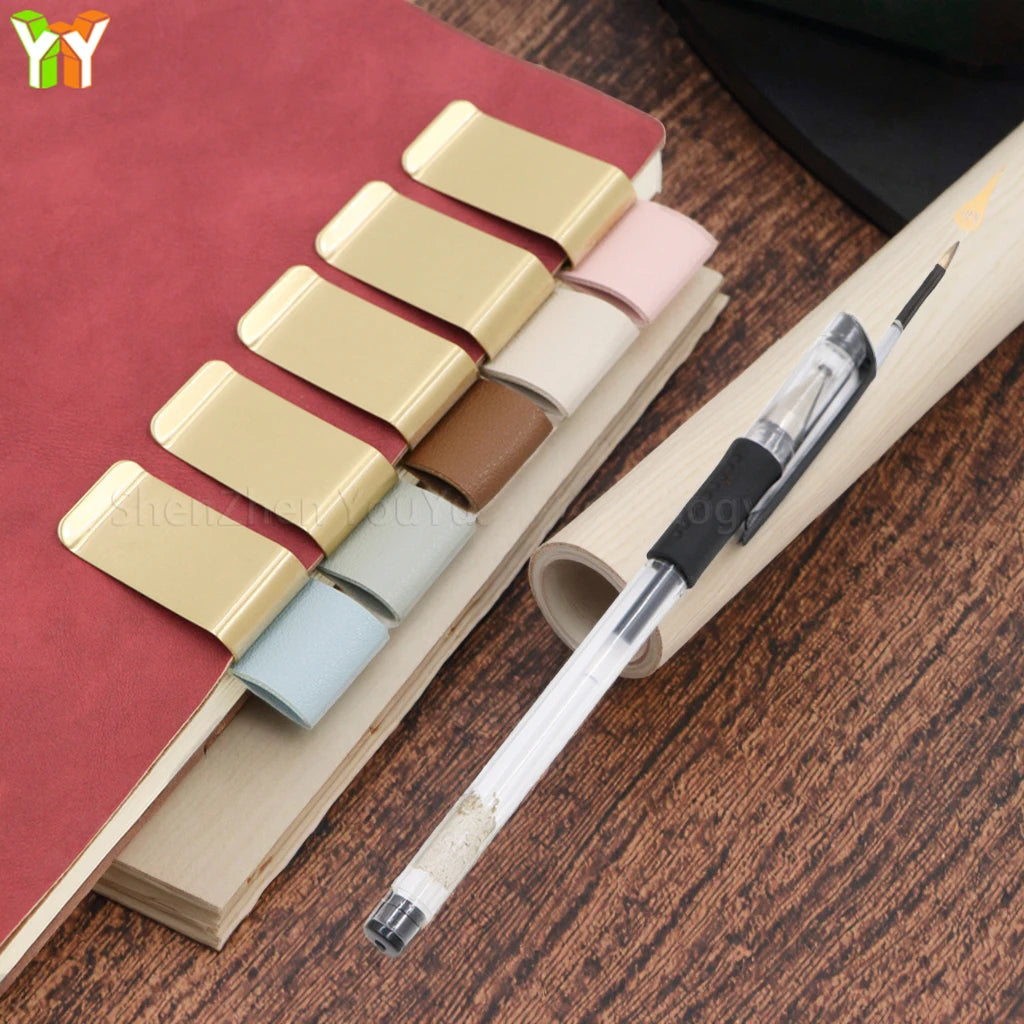 RTS Journal Planner Notebook with Metal Pen Clip Carved PU Leather Pen Loop Holder Sleeve for Notebooks Journal Planner
