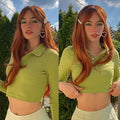 OEM Red Brown Copper Ginger Long Straight Synthetic Wigs for Women Natural Wave Wigs with Bangs Peluca Fibra Natural Peluca