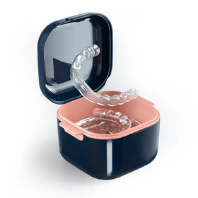 Portable Plastic Orthodontic Retainer Case Invisible Dental Denture Cleaning Bath Box Waterproof Multifunctional Storage