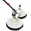 For 30cm Hose Aluminum Automatic Solar Panel Brush Window Cleaning Equipment Electric Water Fed Pole