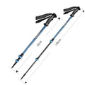 Brightbebe Folding Trekking Pole EVA Grip Aluminum 6061/7075 3K Carbon Fiber Nordic Ski Pole and Walk Stick